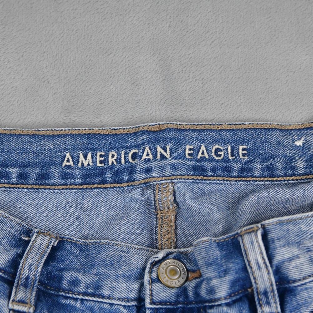 American‎ Eagle Jeans Womens 14 Long (31x29) Mom Jean Hi-Rise Blue Denim - Picture 2 of 11